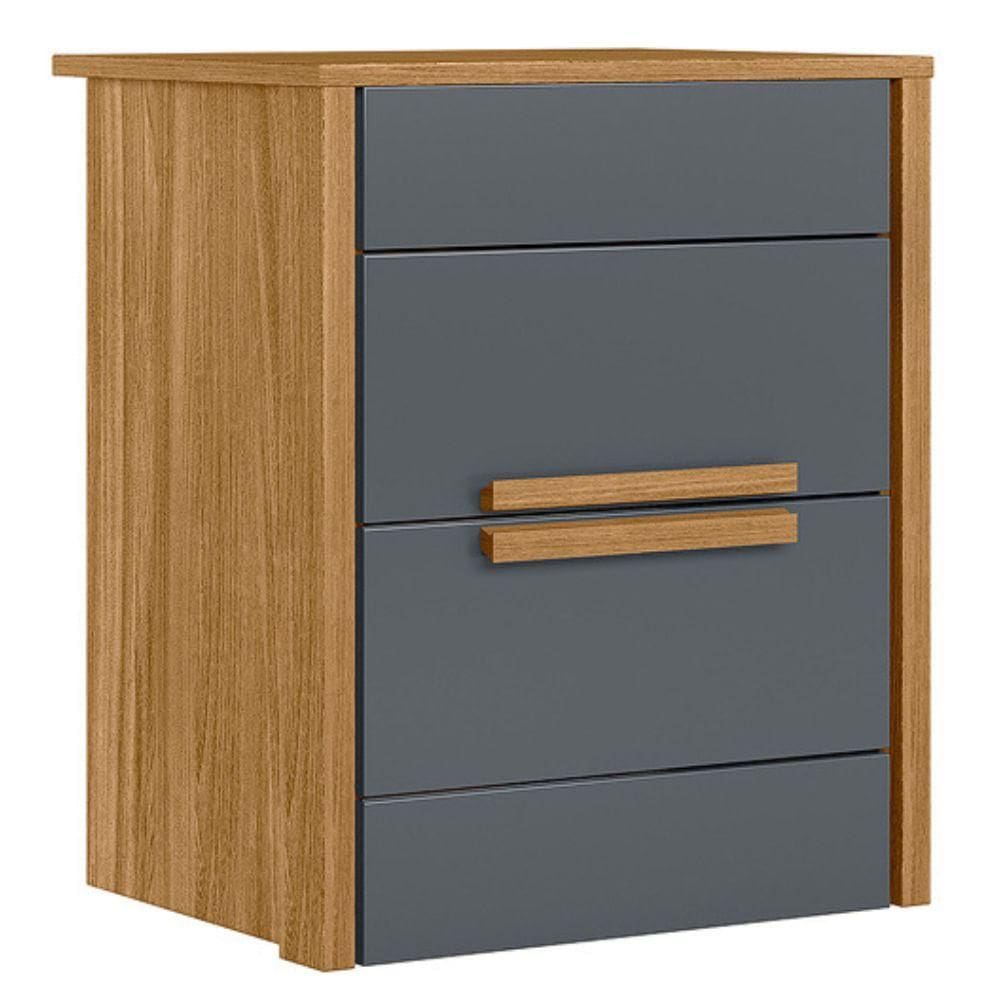 Mesa de Cabeceira Dhara 2 Gavetas 51 cm Moval