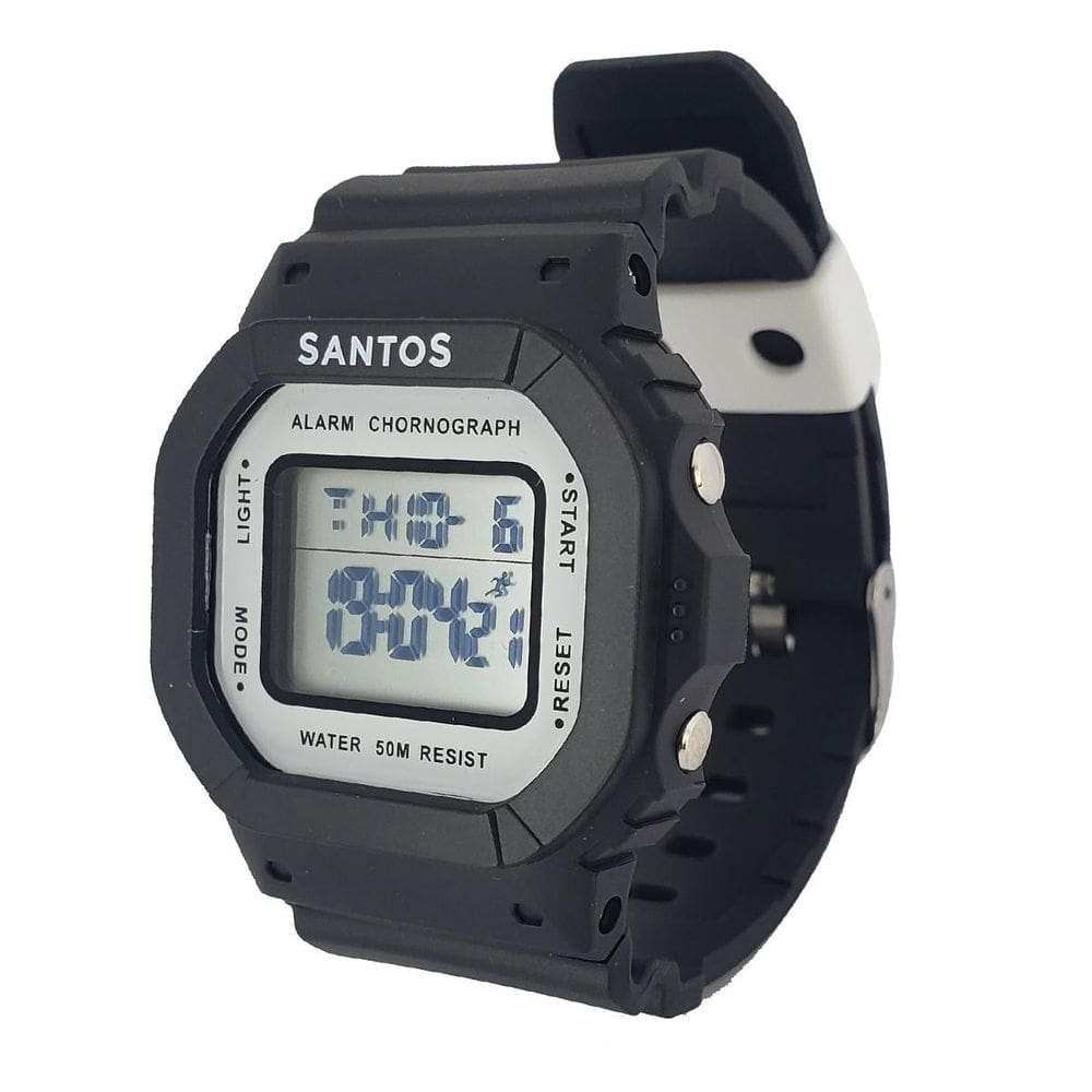 Relógio Santos Oficial Digital Esportivo Preto SAN-DIGI1-2
