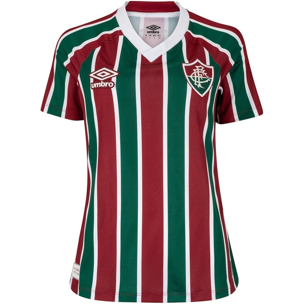 Camisa do Fluminense I 25 Umbro Feminina Torcedora