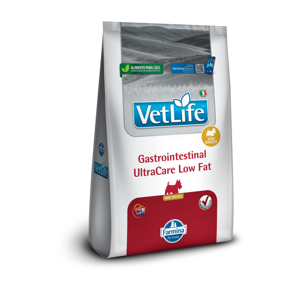 Ração Vet Life Nat Can Adulto Mini Ultracare Low Fat 1,5Kg