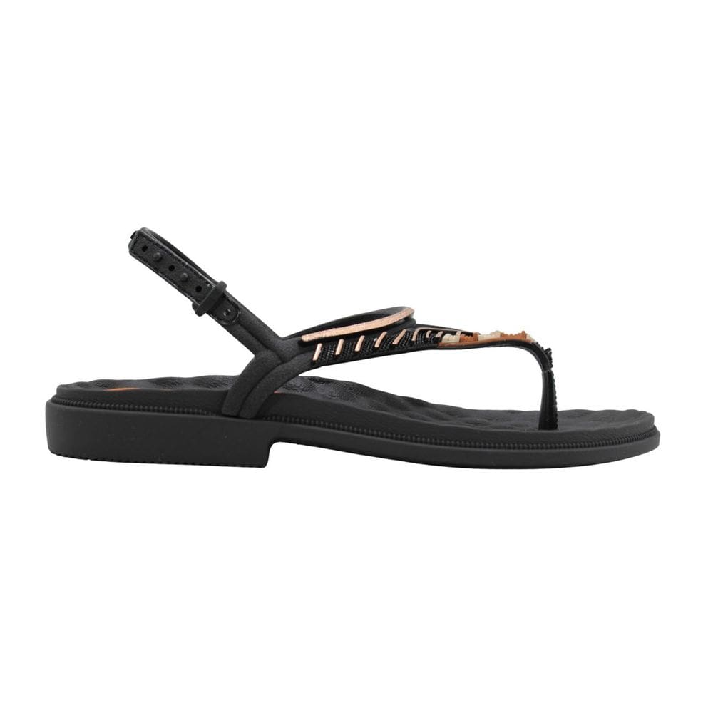 Sandália Rasteira Feminina Grendha 19251 Envolver Preto