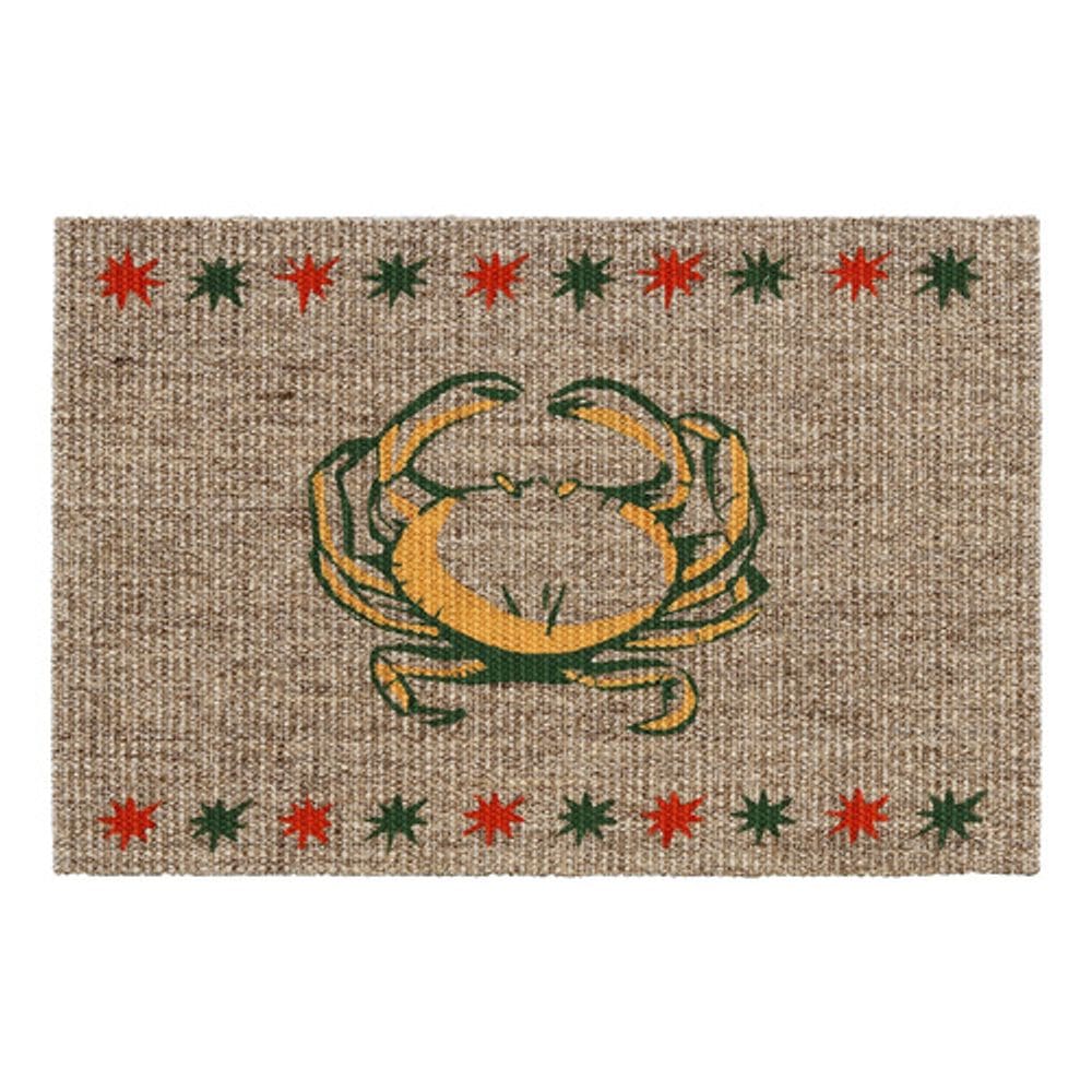 Tapete Retangular Bege 40x60 Cm Sisal Caranguejo