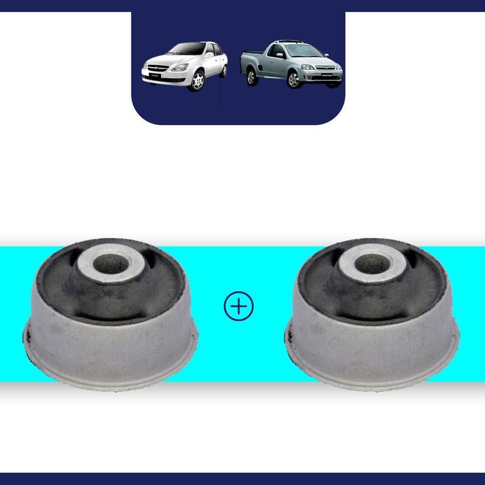 Par De Bucha Traseira Bandeja Dianteira Montana Corsa Meriva