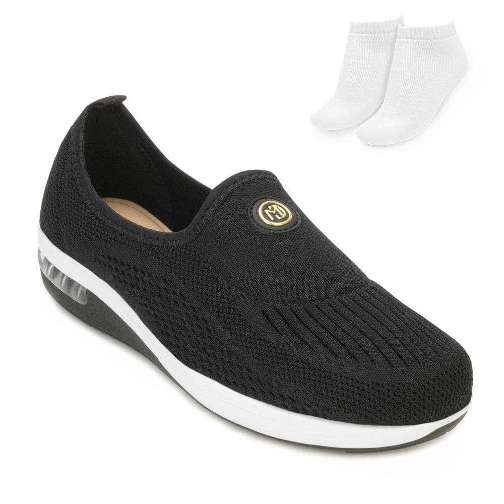 Tênis Slip On Modare Ultraconforto e Meia PB MD25-73202