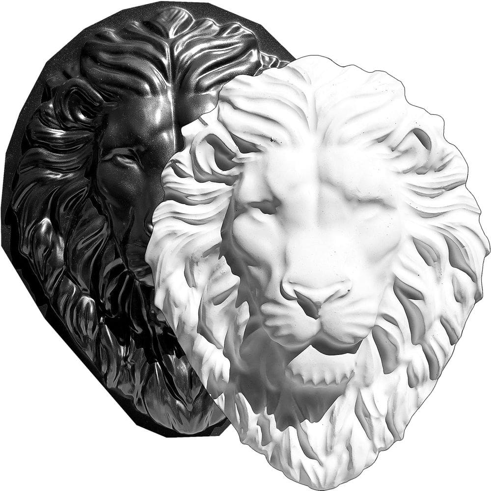 Forma 3d Cabeça Leão De Judá Abs Concreto Gesso 33x26cm