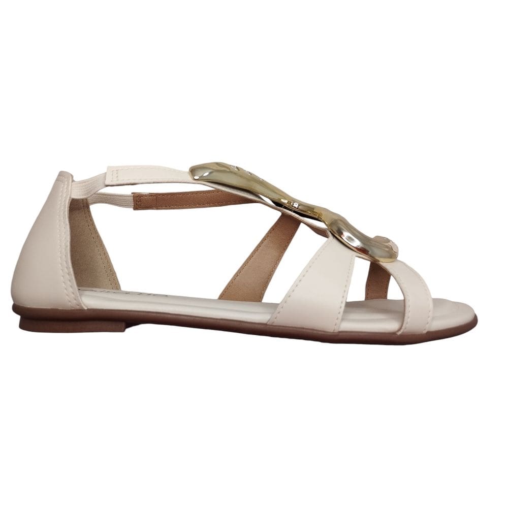 Sandália Feminina Beira Rio Conforto Tiras Dourado  8367.873