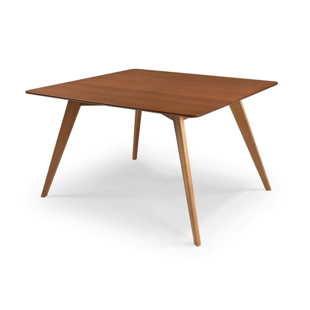 Mesa de Jantar 135cm X 77cm 4 Lugares Uno Castanho