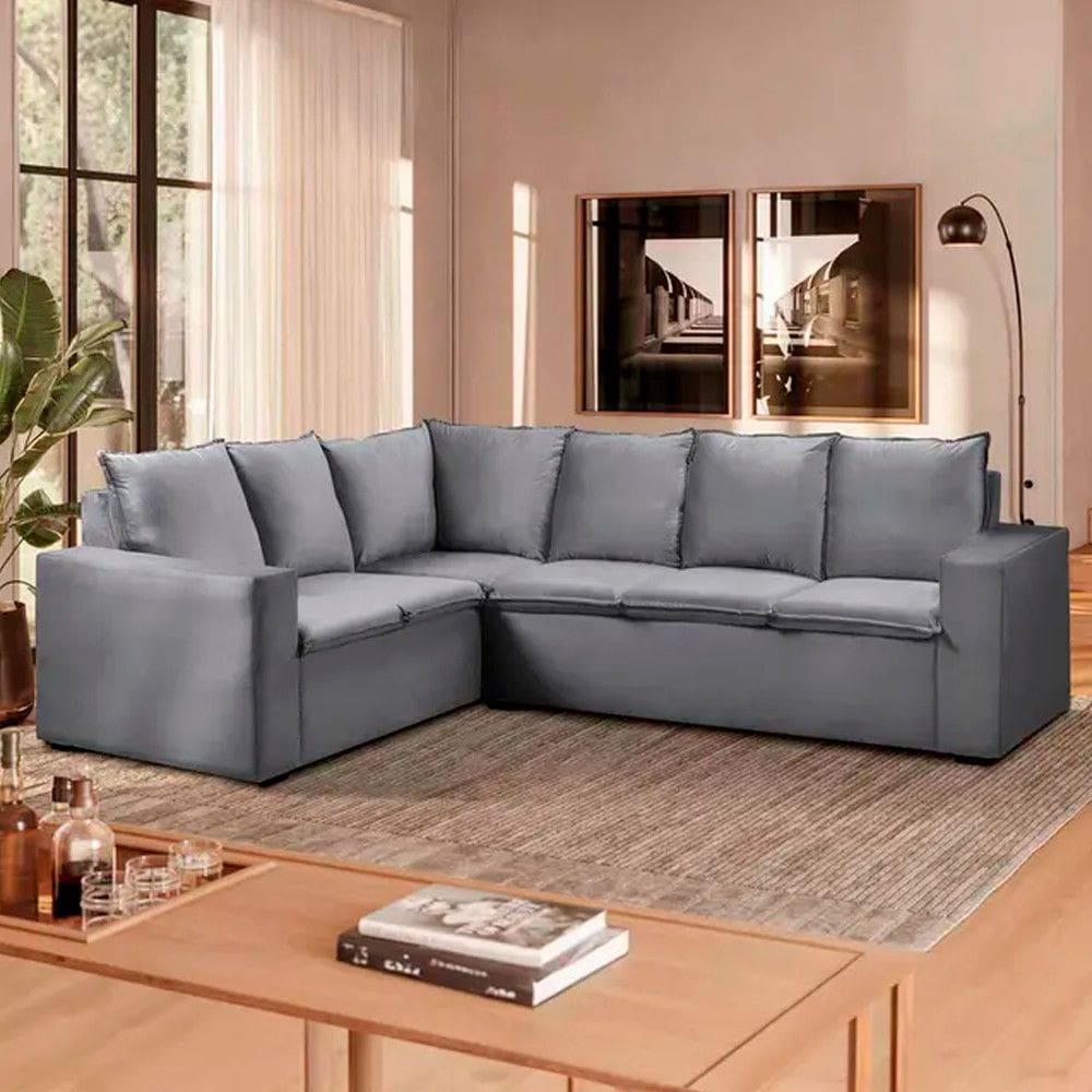 Sofa de Canto 5 Lugares 265cm Melissa Takei