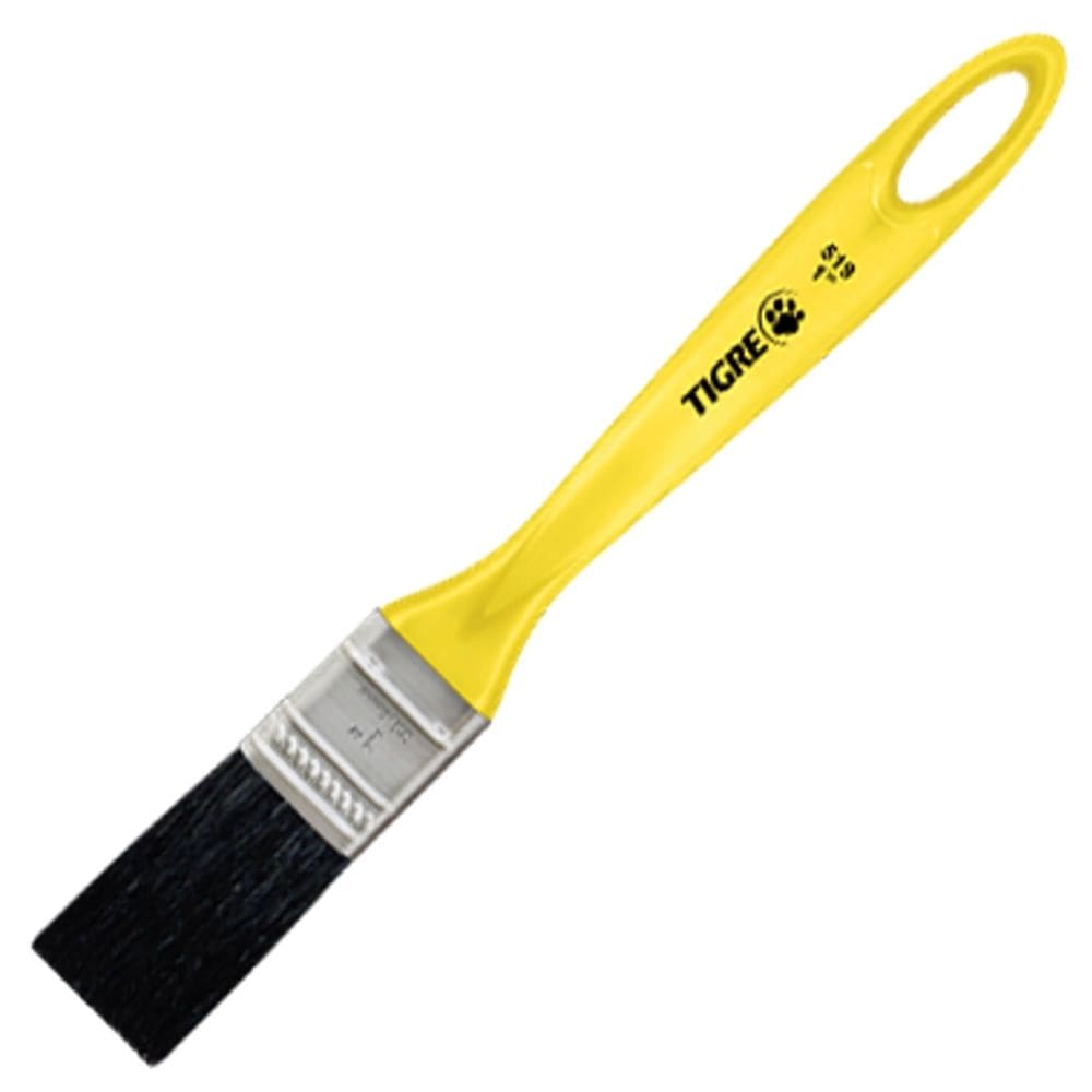 Trincha Média para Pintura 519 com Filamento Sintético Preto 1”” - 60519004 - PINCEIS TIGRE