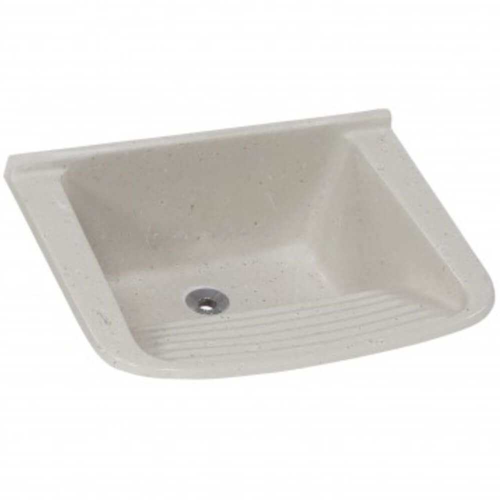 Tanque de Mármore Sintético Simples N°3 com 54x41cm Travertino - 507814 - A.J.RORATO