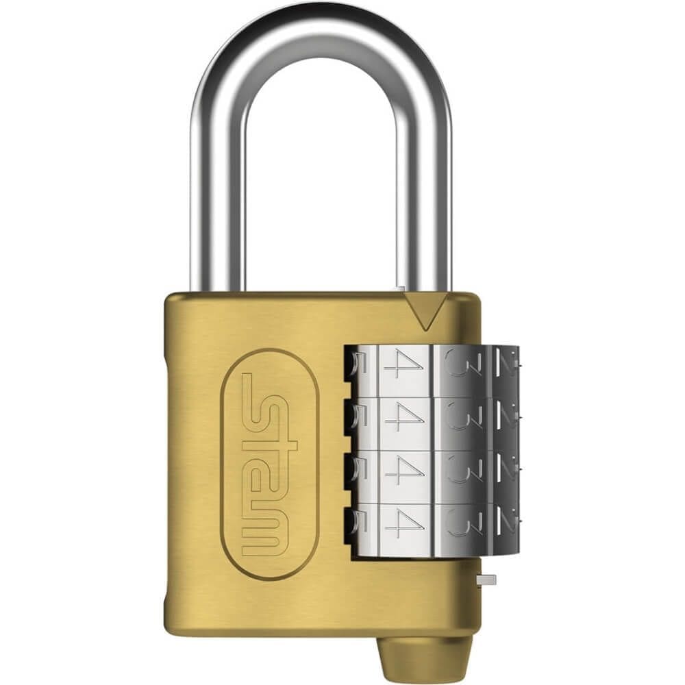 Cadeado Zamac Latonado com Segredo 40mm - 00605 - STAM