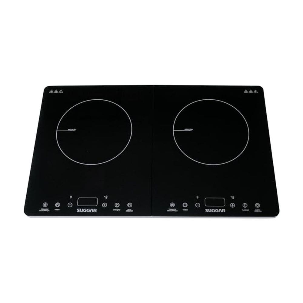 Cooktop Portátil de Indução 2 Zonas Preto