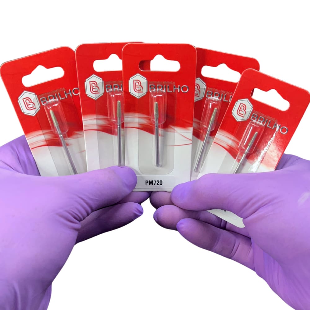 Broca Diamantada 720 Brilho - Kit com 5 Brocas