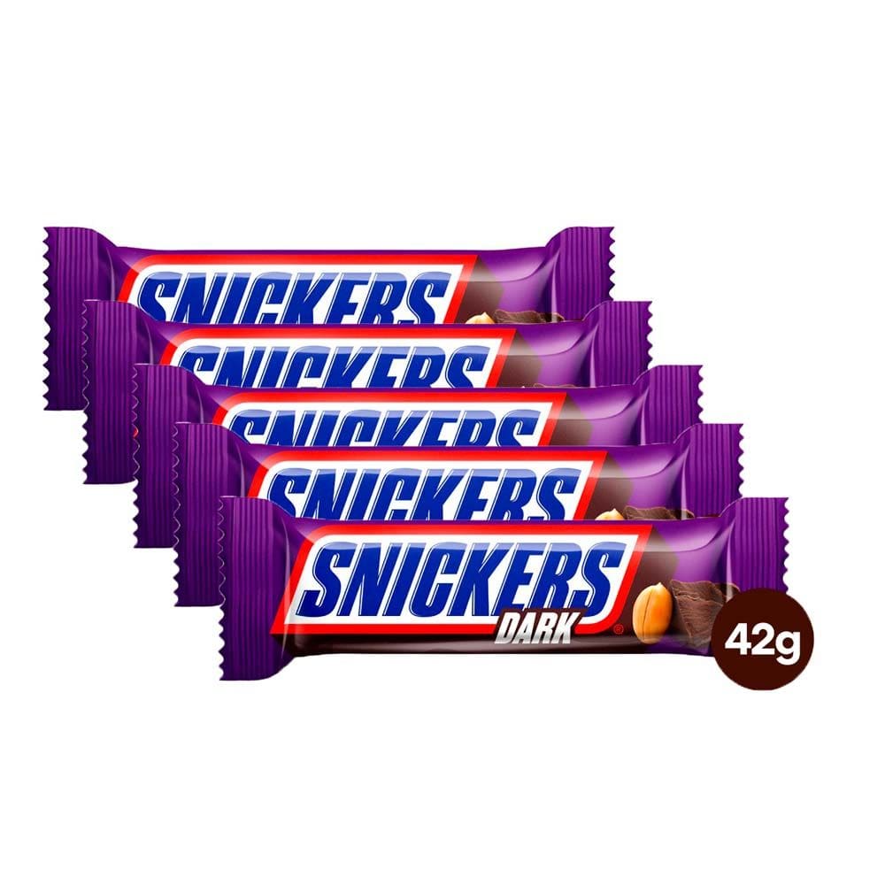 Kit 5 Chocolate Snickers Dark 42g
