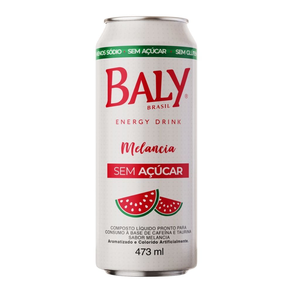 Energético Baly Melancia Zero Açúcar 473ml
