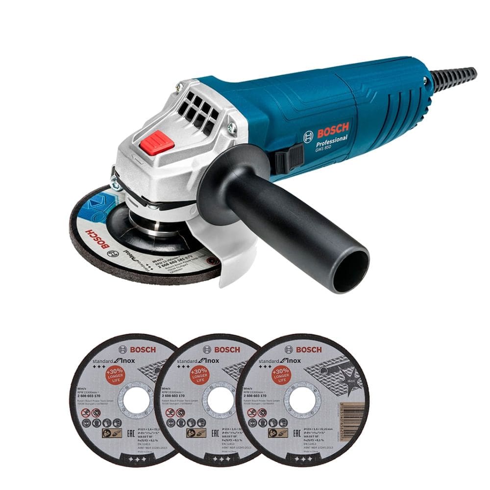 Esmerilhadeira GWS 850 + 3 Discos - BOSCH
