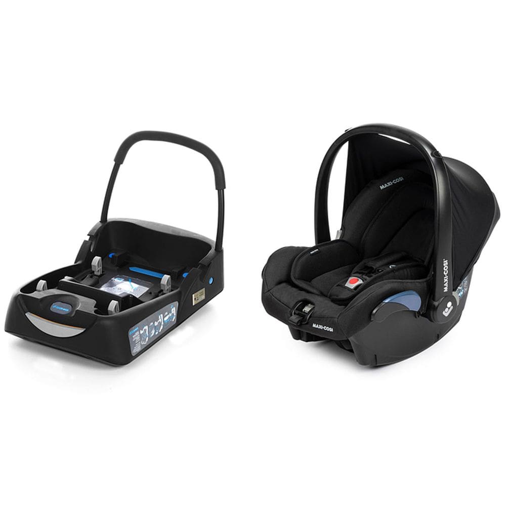 Bebê Conforto Maxi Cosi Citi 2 e Base Carro 0 a 13kg Preto Essential Black Com Balanço Recém Nascido Capota UV50+ Dispositivo de Retenção Veicular