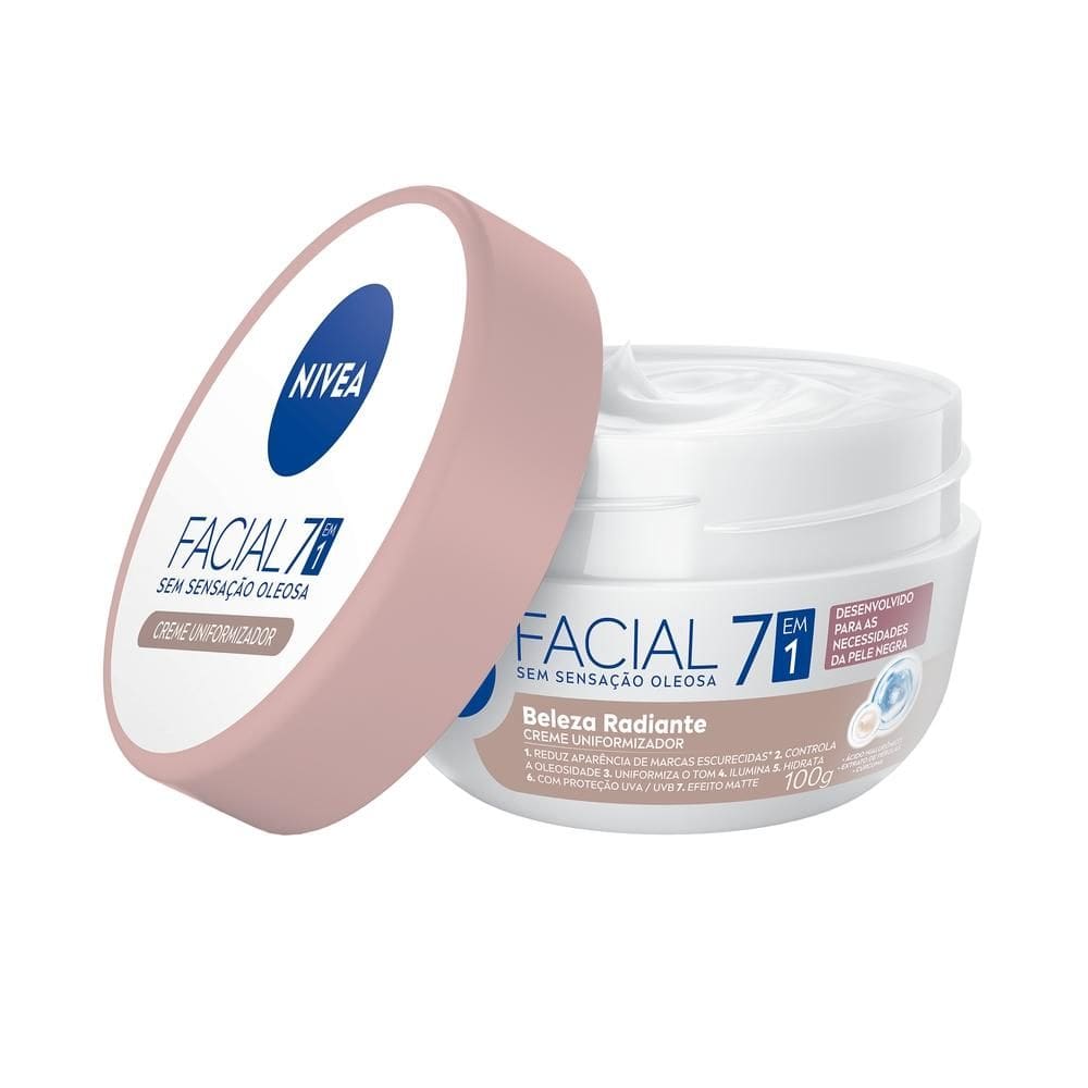 NIVEA Creme Facial Uniformizador Beleza Radiante 7 em 1 100g