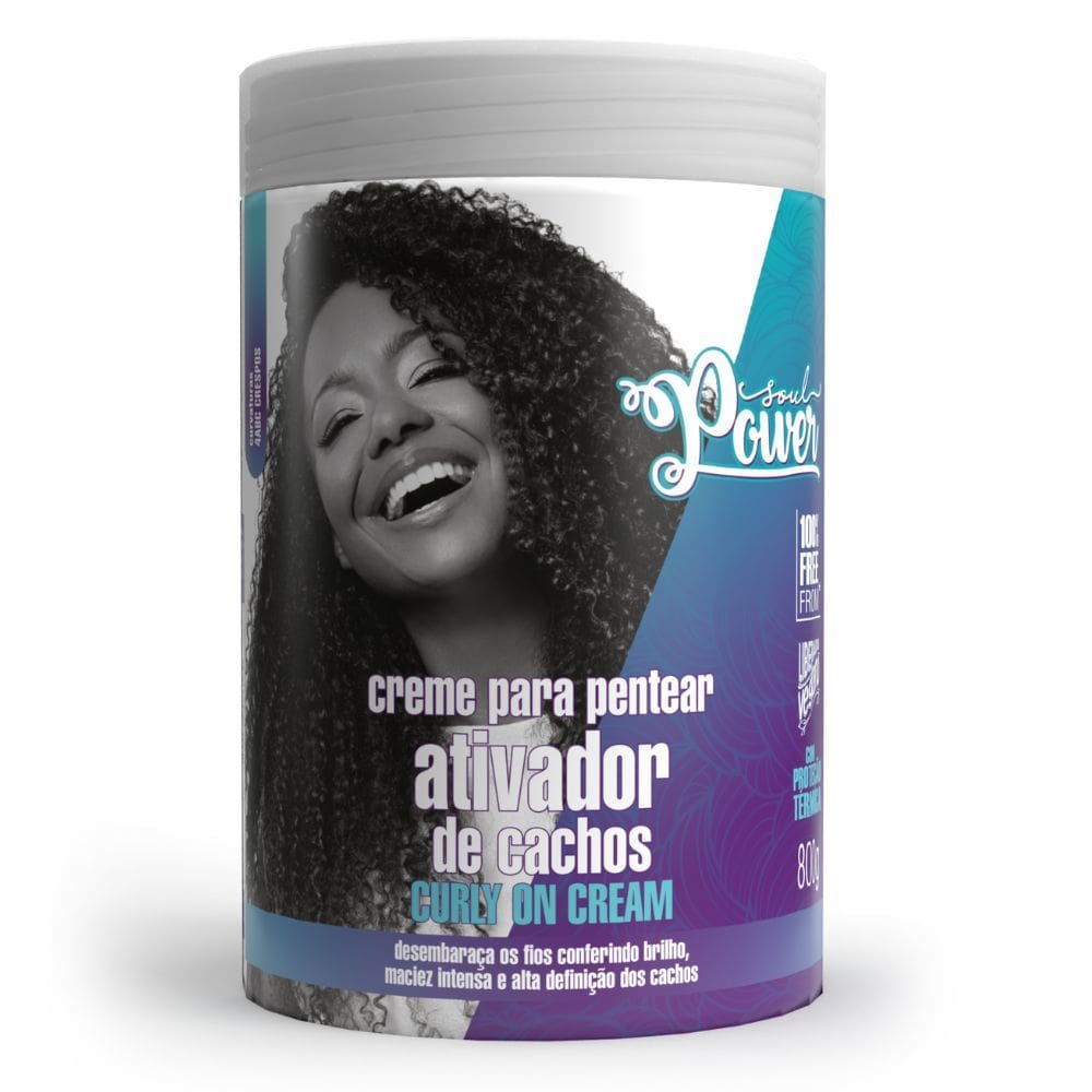 Creme para Pentear Soul Curly On Cream Ativador de Cachos 800g