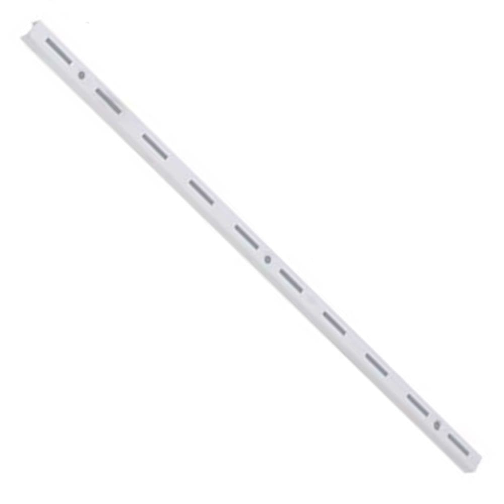 Trilho Simples de Aço para Prateleira 50cm Branco - TS-50-BR - MULTIVISÃO