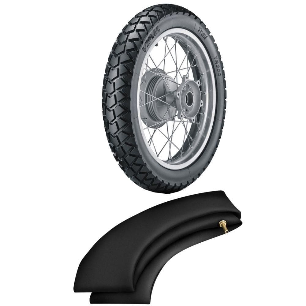 Kit Pneu 140/80-18 70s Tr300 Traseiro + Camara Rd18  Vipal