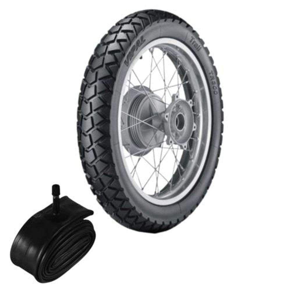 Kit Pneu Tenere 250 140/80-18 70s Tr300 Vipal + Câmara