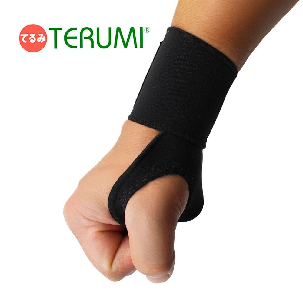 Munhequeira Dedeira Magnética Neoprene Preto Único Bilateral - Terumi