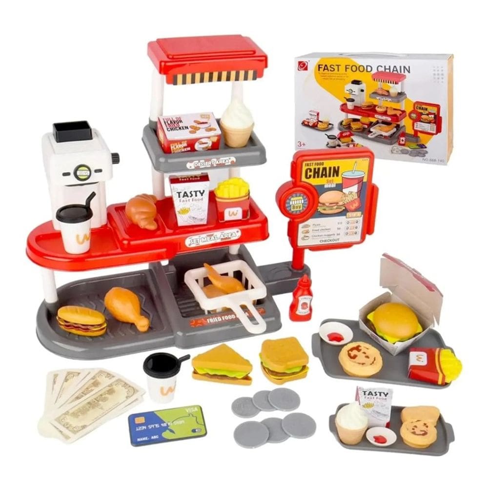Mini Conjunto De Brinquedos Fast Food - SHINY TOYS