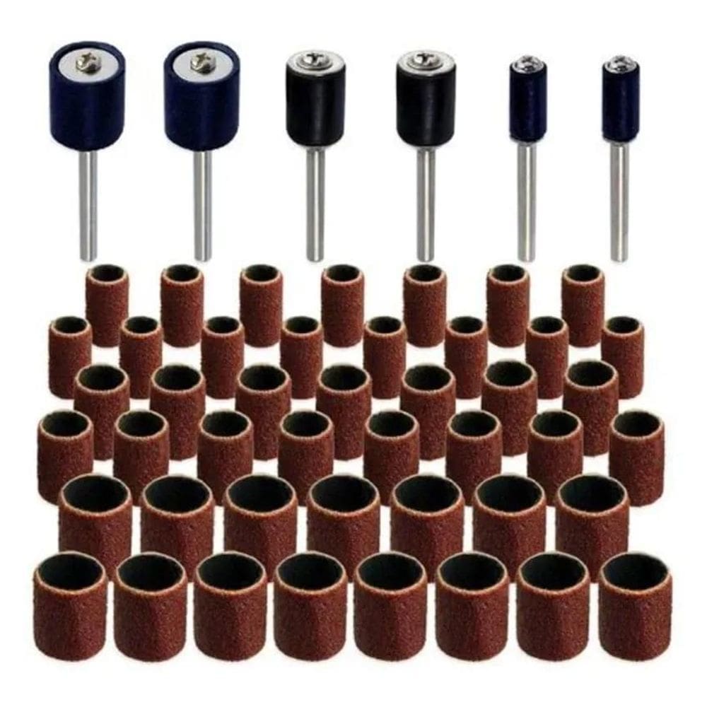 3X Tubos Lixa Para Micro Retifica Dremel 3/8 - 51 Pçs