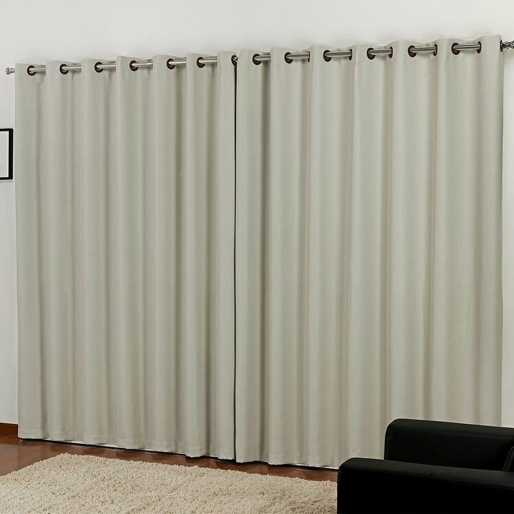 Cortina Blackout Tecido Nc 2,60 X 1,80 Marfim