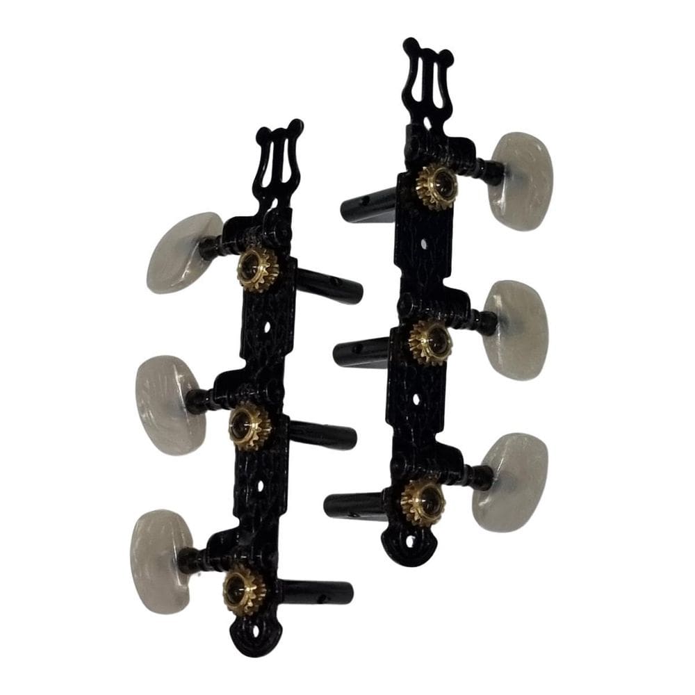 Tarraxa Violão Pino Fino Standart Preta 201Bk Deval