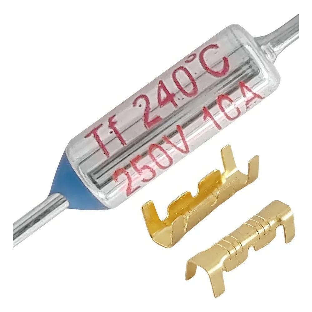 3X Fusível Térmico 240 Graus 10A 250V 10 Pçs +20 Terminais L