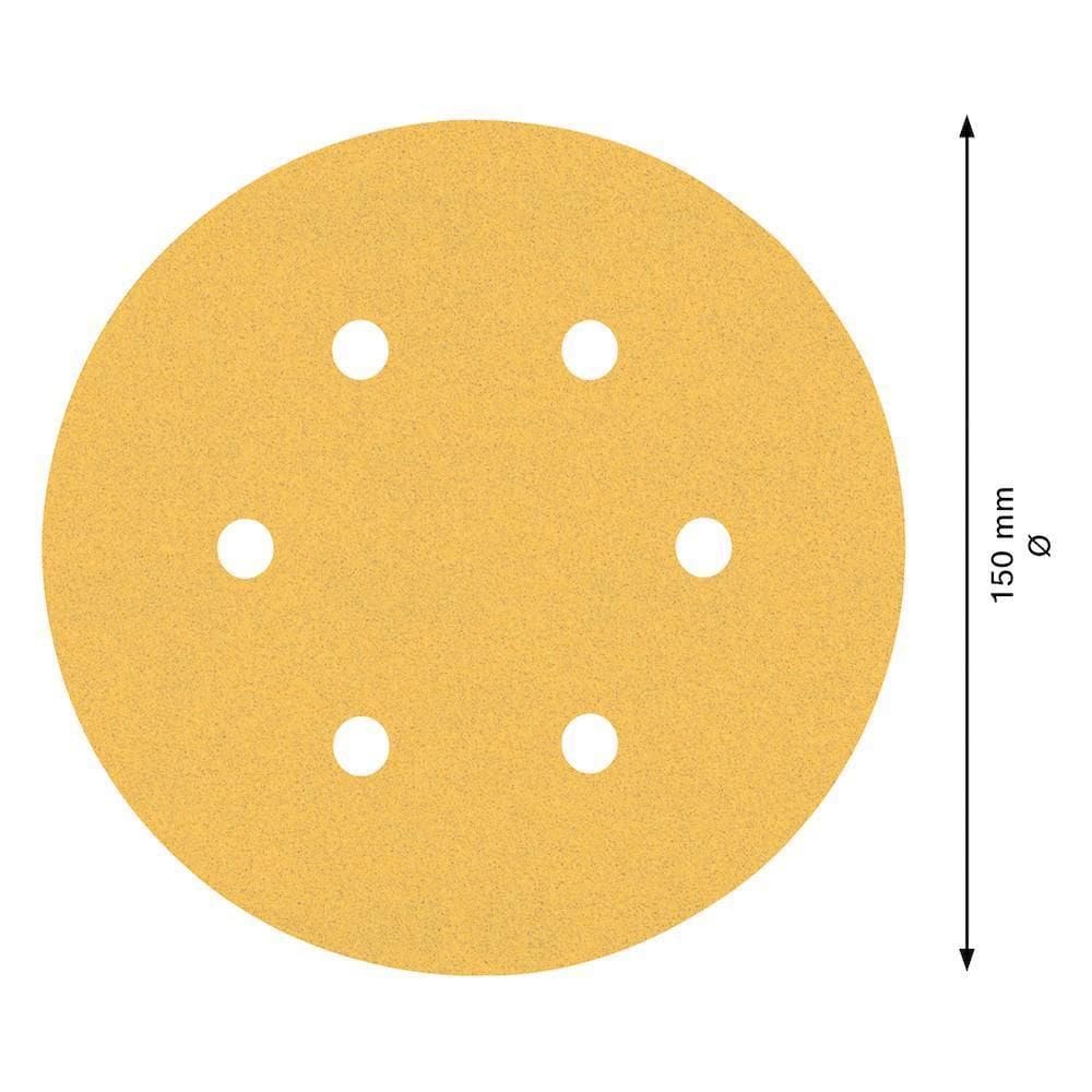 Jogo De Discos De Lixa Bosch Expert C470 150Mm G60/120/240