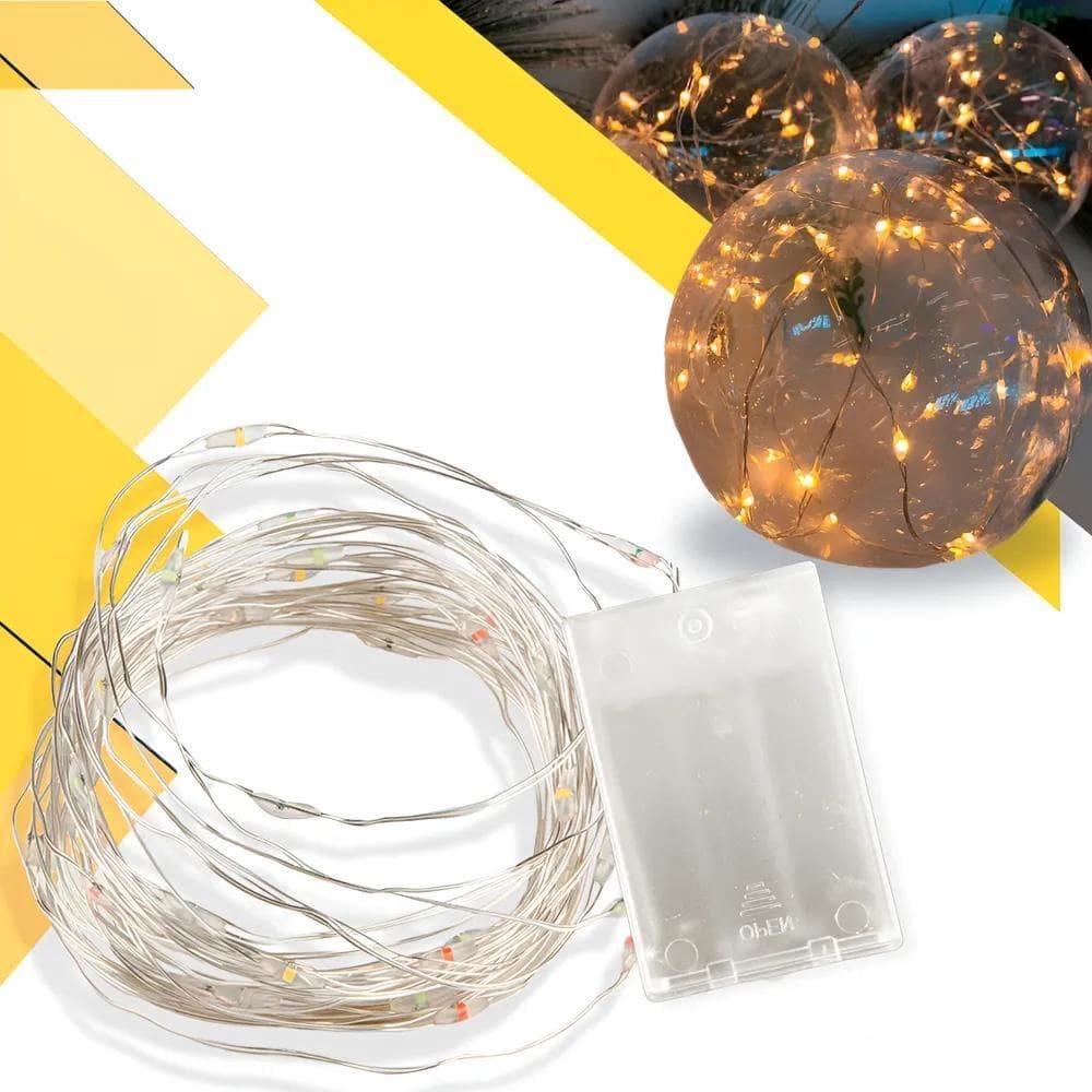 3X Fio De Fada Led Decoração Cordão De Luz 10Mts