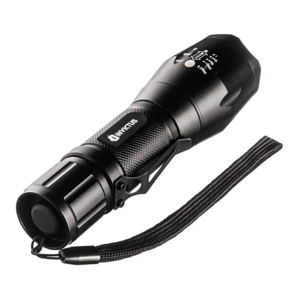 3X Lanterna Invictus Storm T6 280 Lumens Recarregável Cor Da