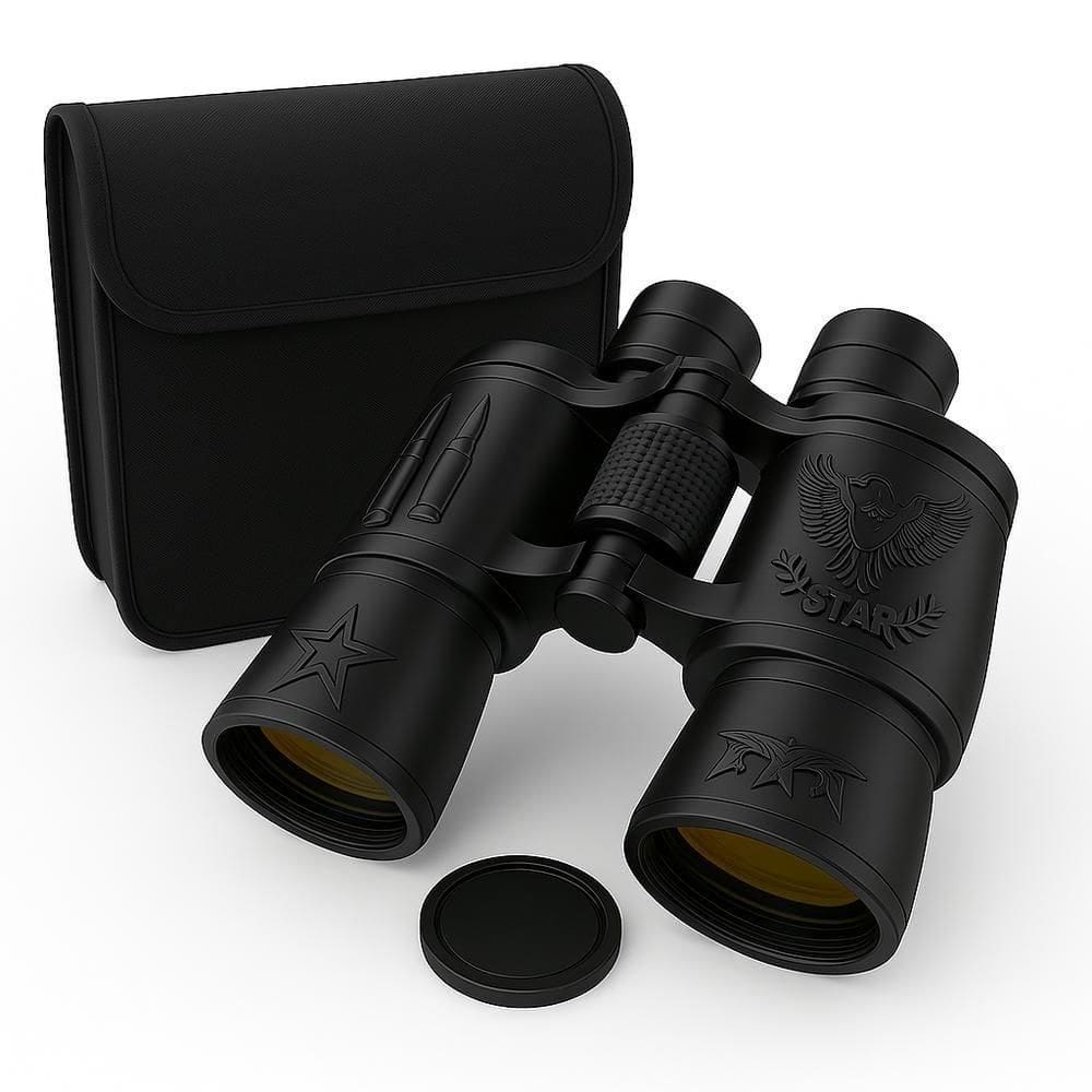 Binoculo Profissional Alcance 1000m Longo Emborrachado 20x50 Astronomico Lente Espelhada Capa