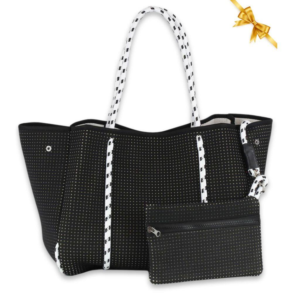 Sacola POPUPS grande de neoprene para mulheres preta II