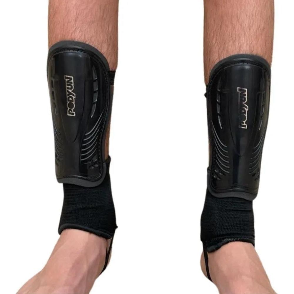 3X Caneleira De Futebol Campo Adulto Com Tornozeleira Envio