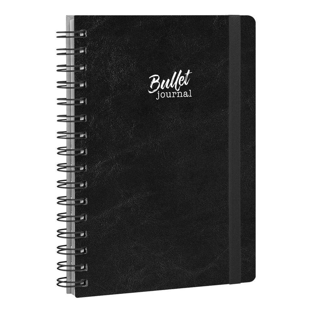 3X Caderno Pontilhado Bullet Journal Capa Dura Luxo 90G 15X2