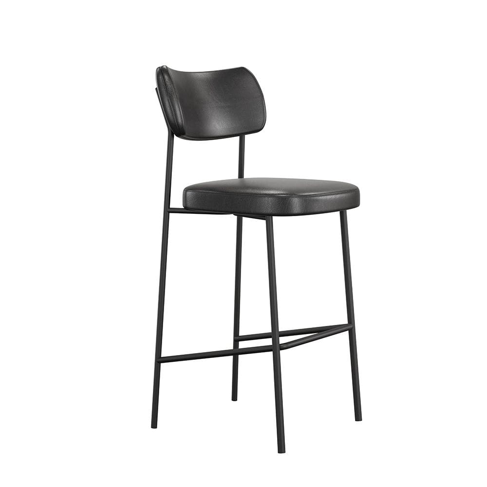 Banqueta Alta Mona Courissimo Preto - SSX Multicoisas