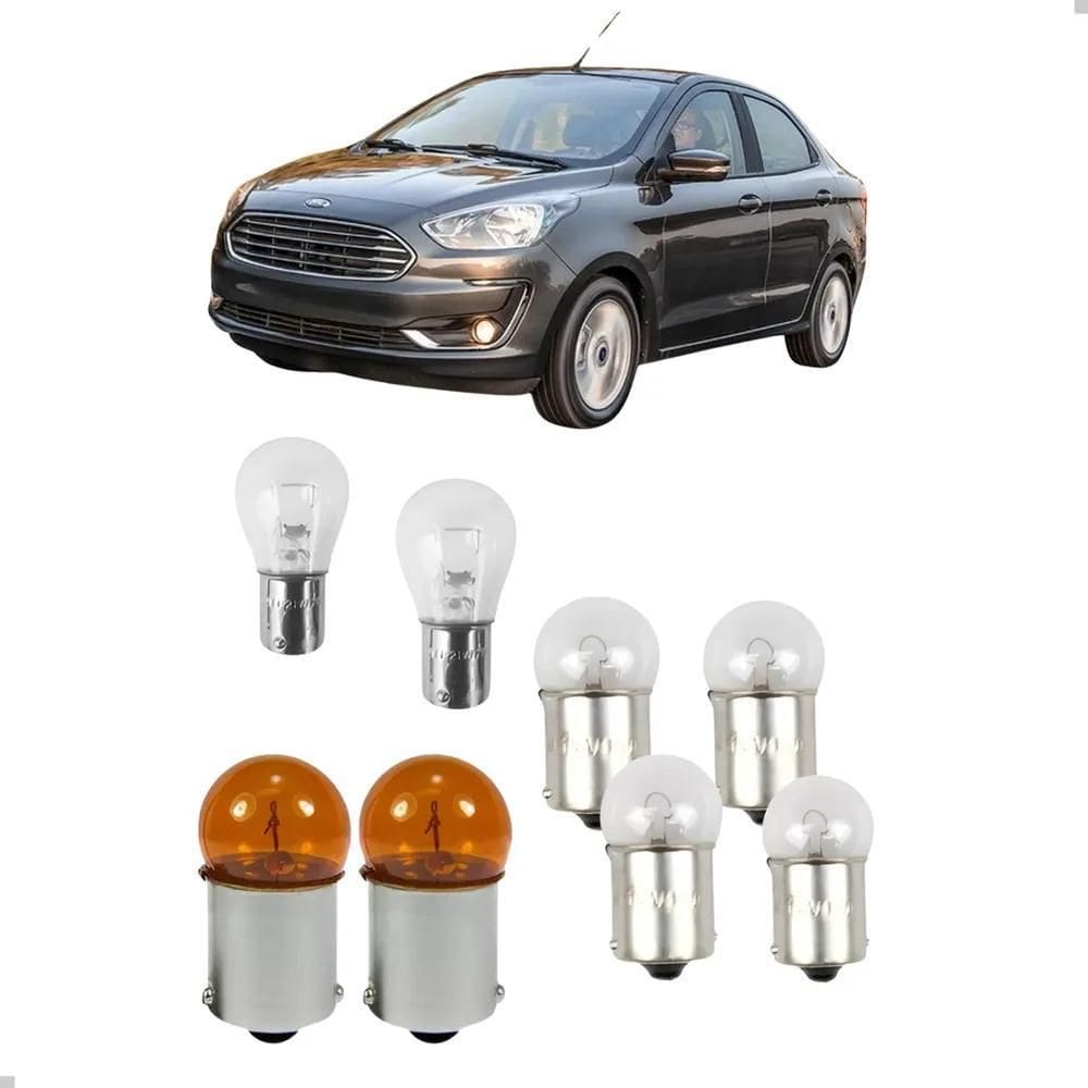 3X Kit Lâmpadas Lanterna Traseira Ford Ka 2015 Até 2021