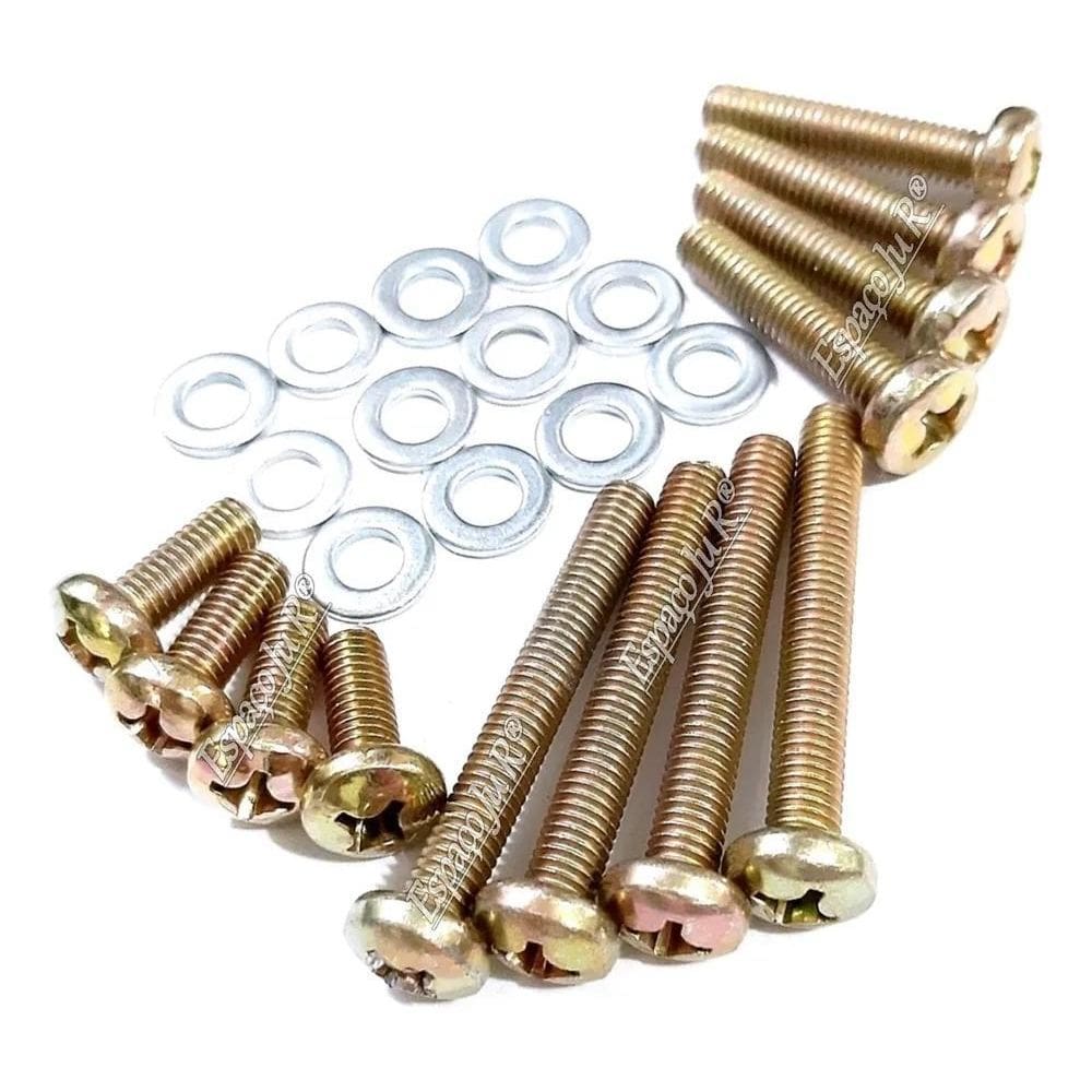 3X Parafuso M6 4X 45Mm Suporte Tv Lg 43 49 50 55 60 65 Kit 4