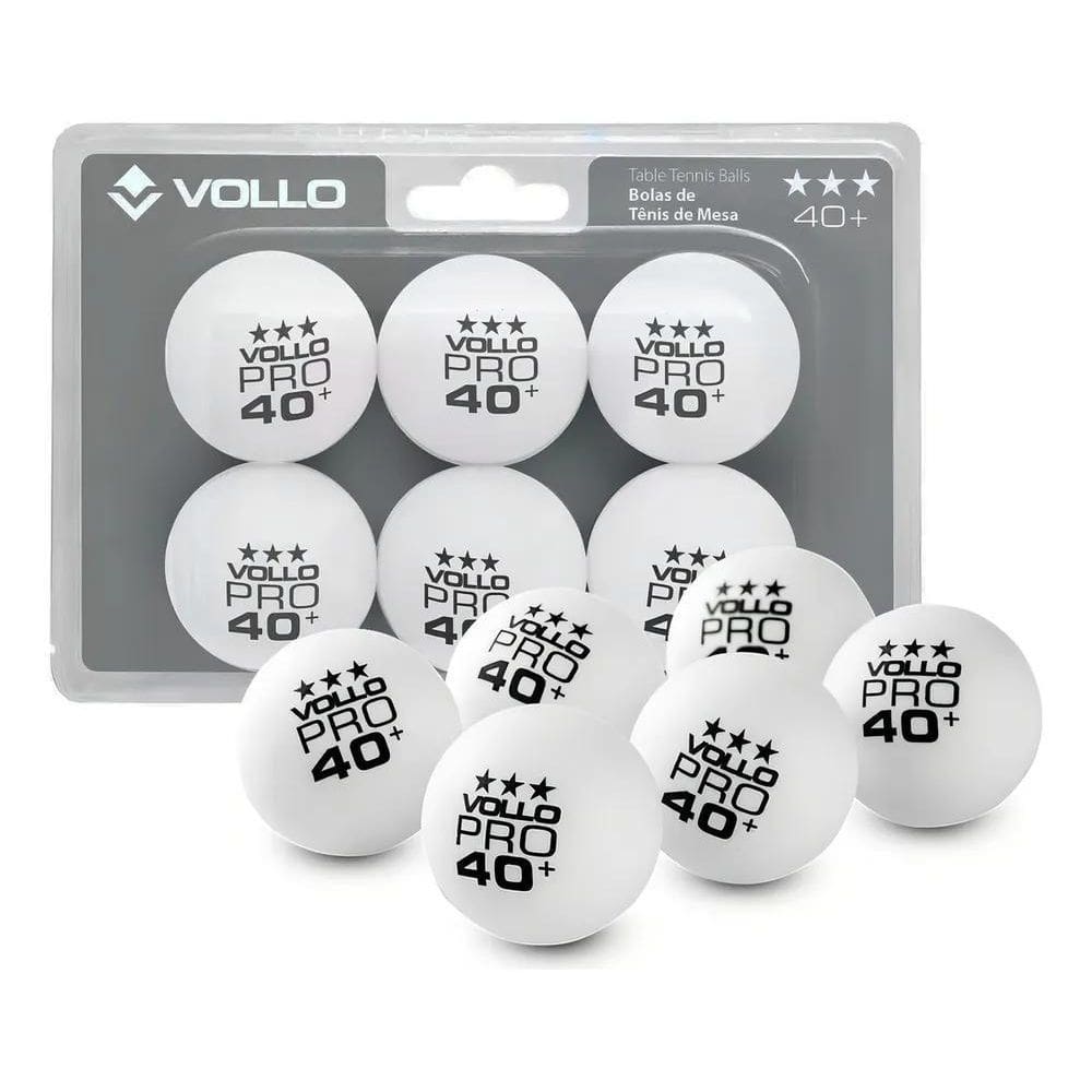 3X Kit 6 Bola Ping Pong 3 Estrelas Branca Tênis De Mesa Voll