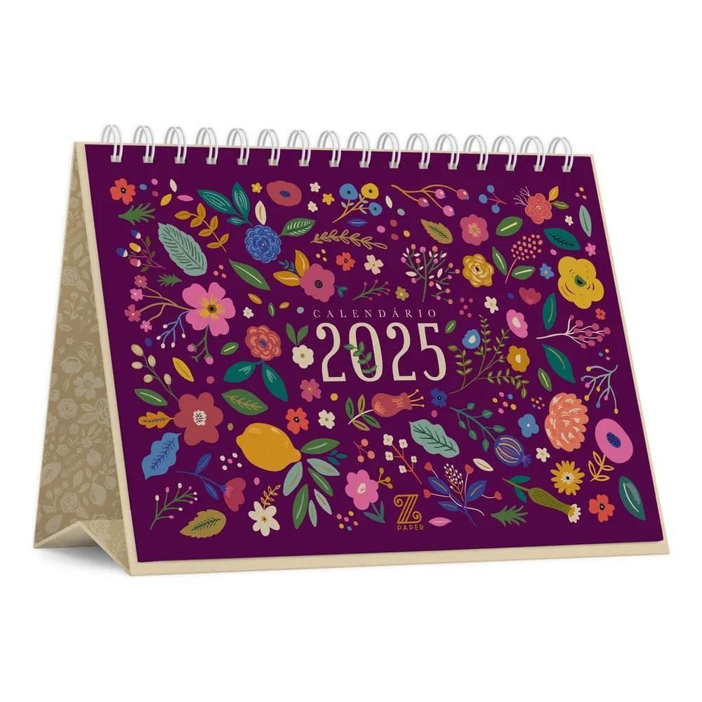 3X Calendário De Mesa 2025 - Flores