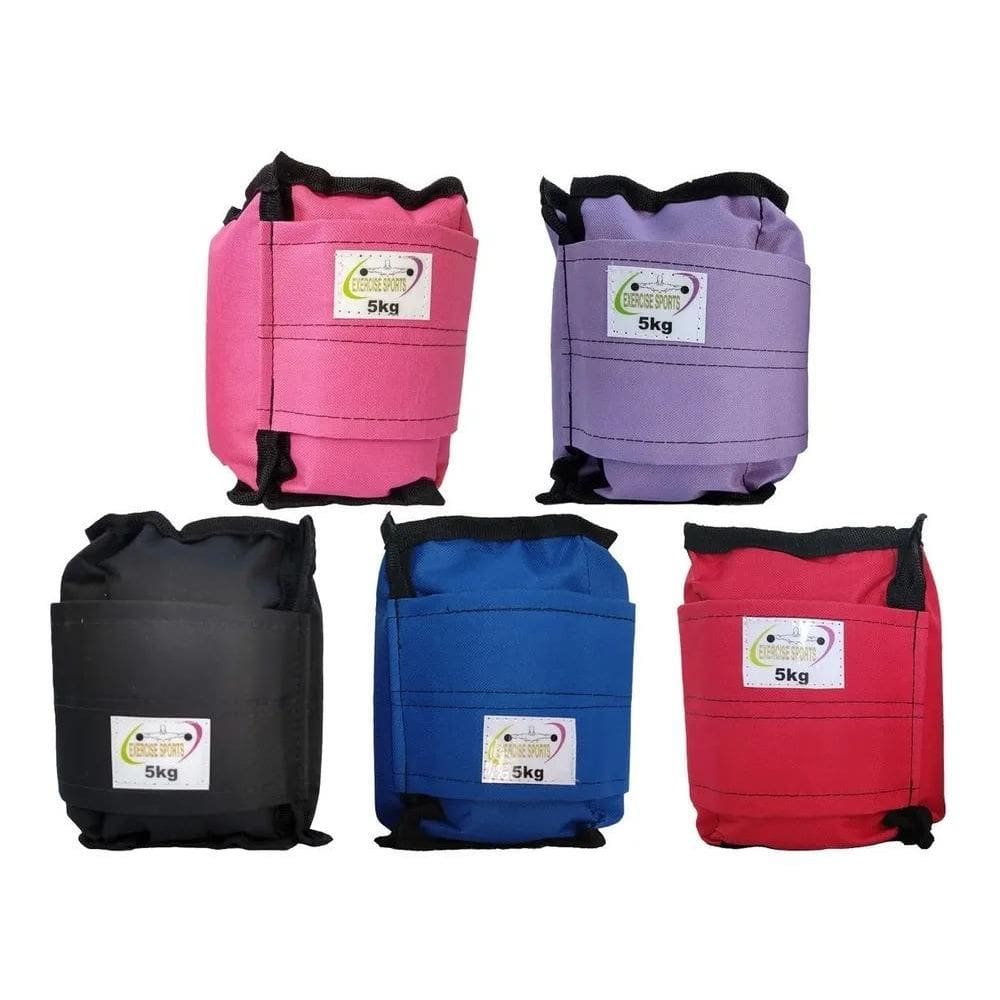 3X Tornozeleira / Caneleira De Peso 5 Kg Reforçada Par