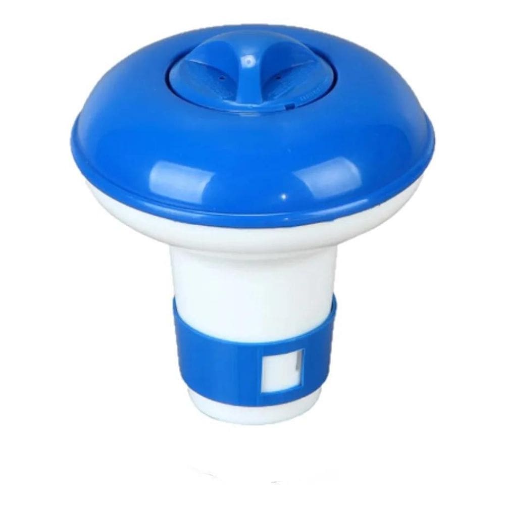 3X Clorador Dosador Flutuante Margarida Para Piscinas Azul M