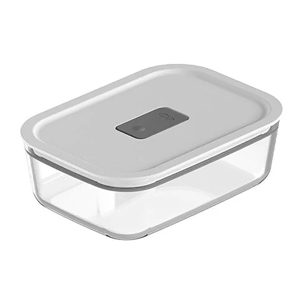 Pote de Vidro Hermético 850ml Fresh Lock Branco Fechado PFL500BCF - Ou