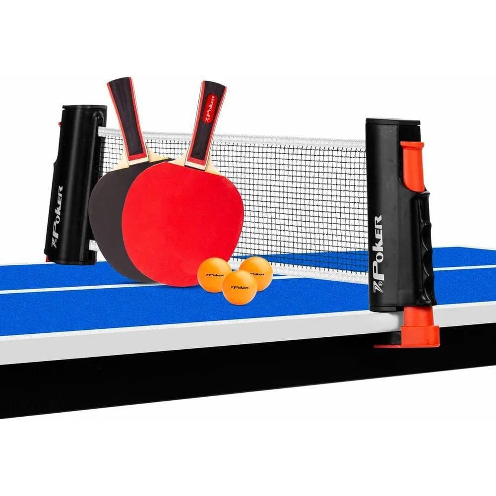 3X Kit Ping Pong Poker Pro 2 Raquete Rede Retrátil 3 Bolas