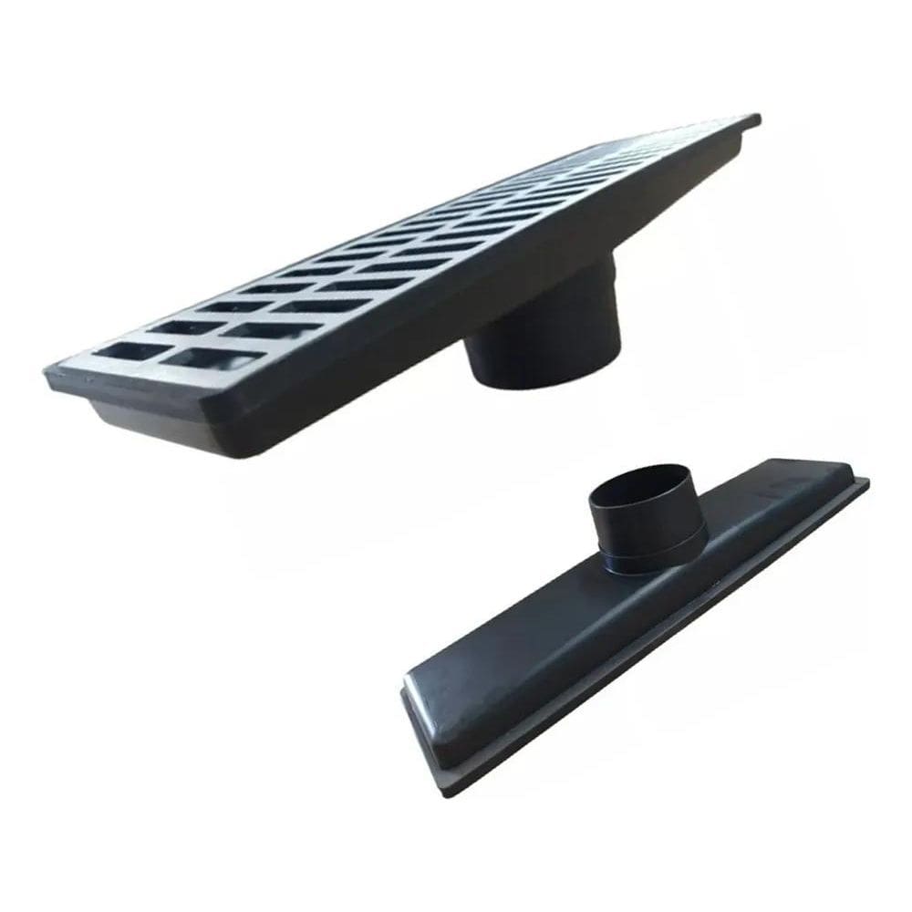 3X Ralo Linear 15X50 Caixa Coletora De Agua Pluvial + Antins