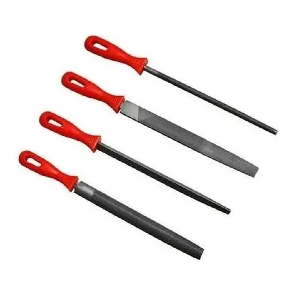3X Jogo De Lima Murça 8 Pol 200Mm Com 4 Peças Rocast